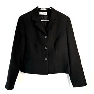 Orvis Vintage Women's Blazer Black Padded Shoulder Women's Size 10R